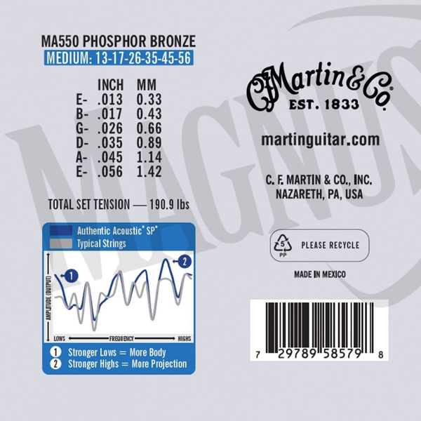 Martin MA-550 struny do gitary akustycznej
