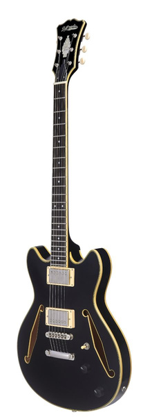 D'Angelico Excel Mini DC Tour Solid Black gitara elektryczna