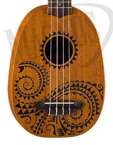 Luna Mahogany Tattoo Soprano Pineaple - ukulele sopranowe ukulele