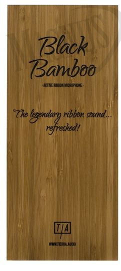 Tierra Black Bamboo  - Active Ribbon Mic