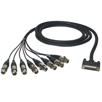 Alva AI25-8XPRO10 - Kabel D-Sub25 - 8 x XLRf 10m przewód audio