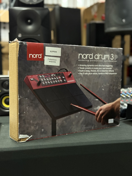 Nord Drum 3P - 6 - kanałowy wirtualny analogowy syntezator perkusyjny - ekspozycja
