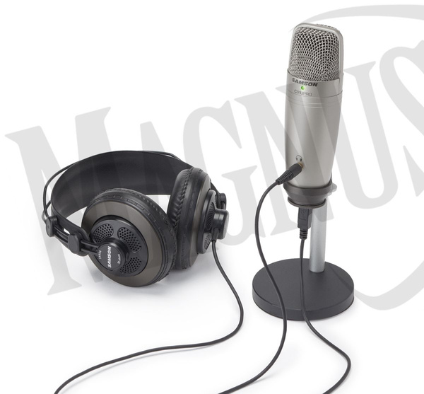 Samson C01U Pro Recording/Podcast zestaw mikrofon + statyw + słuchawki studyjne