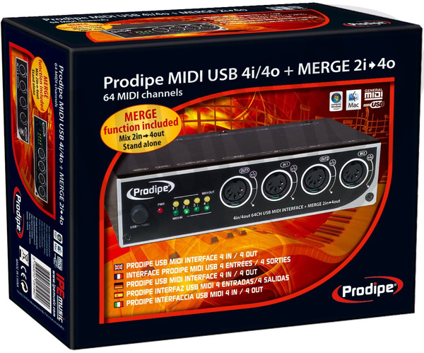 Prodipe Midi 4i4o interfejs MIDI