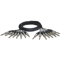 Alva T8T8Pro5 - Kabel 8 x TRS - 8 x TRS 5m przewód audio
