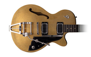 Duesenberg Starplayer TV 25th Anniversary Gold Leaf gitara elektryczna, edycja limitowana