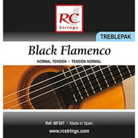 Royal Classics BF30T Black Flamenco - Wysokie struny do gitary klasycznej struny do gitary klasycznej