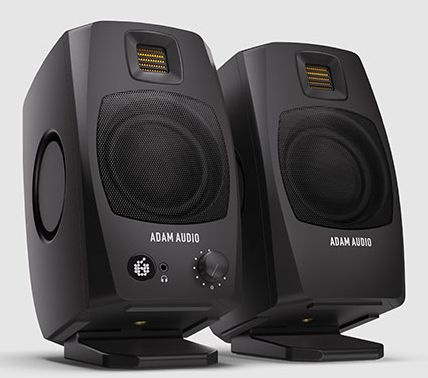 Adam Audio D3V BK + H200 - para monitorów aktywnych ze słuchawkami