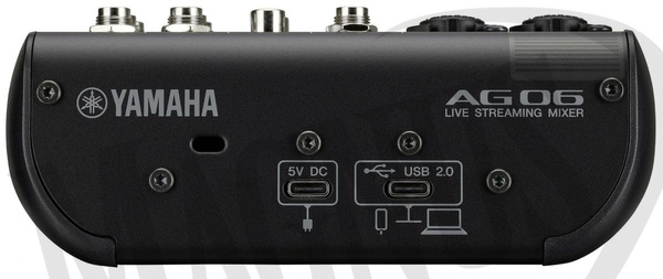 Yamaha AG06 MK2 B - mikser do streamingu z wbudowanych interfejsem audio USB