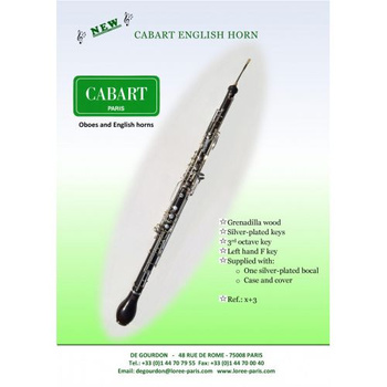 CABART x+3 By F. Loree rożek angielski obój