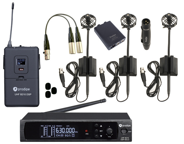 Prodipe UHF DSP AL21 PACK SOLO bezprzewodowy mikrofon do akordeonu