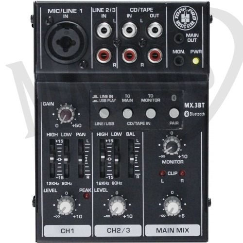 Topp Pro TP MX3BT mikser analogowy