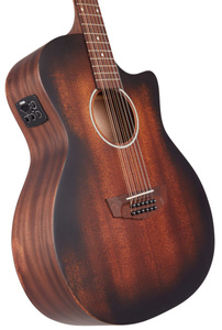 D'angelico Premier Fulton LS Aged Mahogany gitara akustyczna 12-strunowa