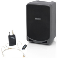 Samson XP106wDE zestaw nagłośnieniowy z Bluetooth i mic nagłownym i akumulatorem