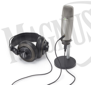 Samson C01U Pro Recording/Podcast zestaw mikrofon + statyw + słuchawki studyjne