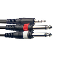 Stagg SYC2/MPS2P E - kabel przejściowy 2m przewód audio
