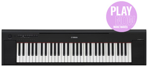 Yamaha Piaggero NP-15 B pianino cyfrowe - bezpłatne lekcje online i FLOWKEY