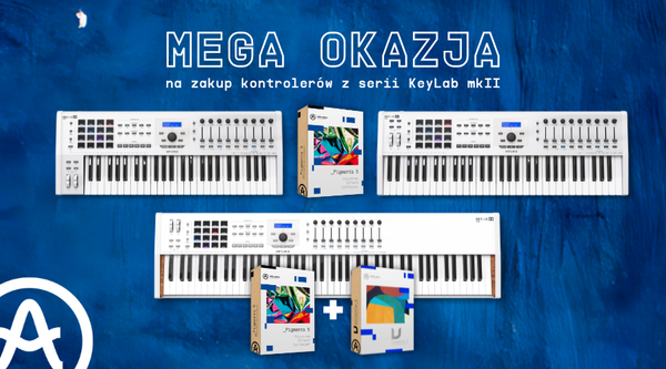 Arturia KeyLab 88 Mk2 White hybrydowy kontroler MIDI + PIGMENTS GRATIS!