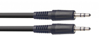 Stagg SAC030MPSMPSB - kabel mini jack 3m