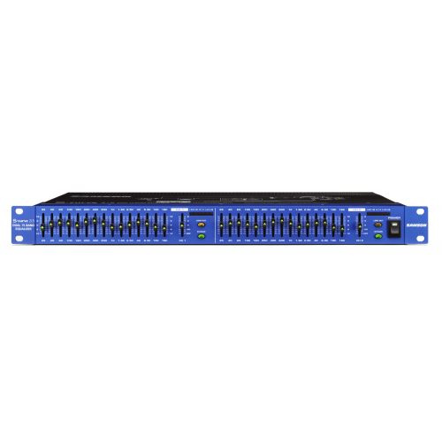 Samson S-curve 215 dwukanałowy korektor graficzny, 15 pasmowy, 1U 19&quot;