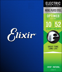 Elixir 19077 Optiweb Light/Heavy 10-52 struny do gitary elektrycznej