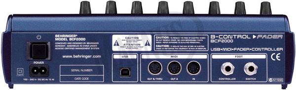 Behringer Pro B-Control Fader BCF2000 kontroler