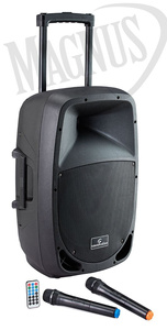 Soundsation GO-SOUND 12AMW akumulatorowa kolumna aktywna 800W z USB, SD, MP3 oraz mikrofonami