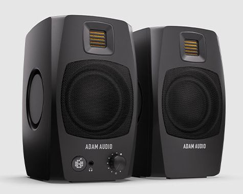 Adam Audio D3V BK + H200 - para monitorów aktywnych ze słuchawkami