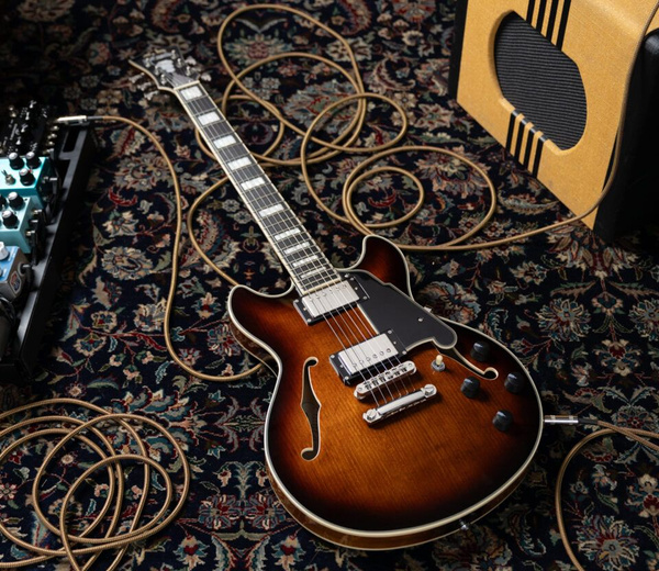 D'Angelico Premier Mini DC Brown Burst gitara elektryczna