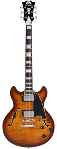 D'Angelico Premier Mini DC Dark Iced Tea Burst - gitara elektryczna