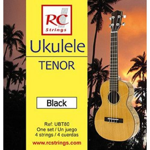 Royal Classics UBT80 Ukulele Tenor set. Black - Struny do Ukulele struny do gitary klasycznej