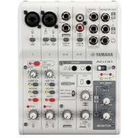 Yamaha AG06 MK2 W - mikser do streamingu z wbudowanych interfejsem audio USB