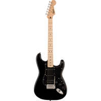 Squier Sonic Stratocaster HSS, MN, Black Pickguard, Black gitara elektryczna