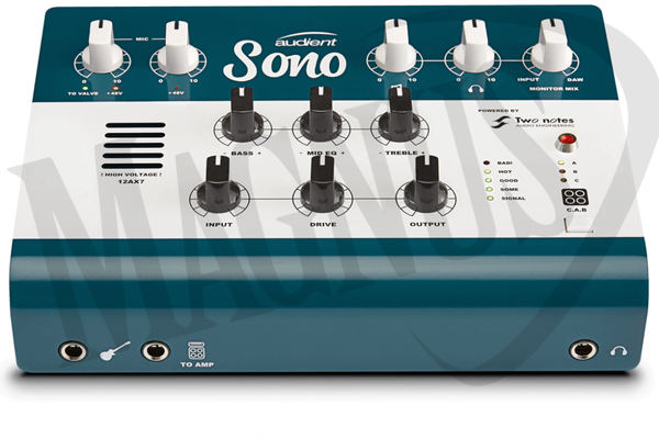 Audient Sono interfejs audio USB z symulacjami wzmacniaczy i kolumn gitarowych