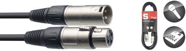 Stagg SMC10 - kabel mikrofonowy 10m XLR/XLR przewód audio