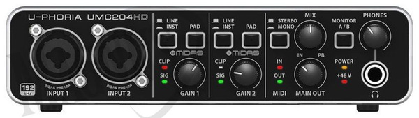 Behringer UMC204HD interfejs audio USB