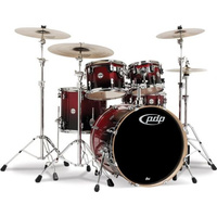 PDP CONCEPT Maple PD806.031 Red to Black Sparkle Fade + Hardware Pack perkusja akustyczna