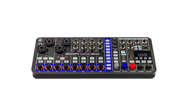 Zoom LiveTrak L6max - 12-kanałowy mikser i rejestrator do muzyki, streamingu i podcastów