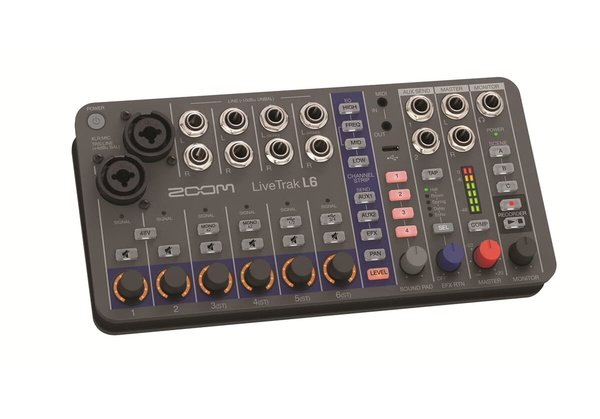 Zoom L-6 LiveTrak - 10-cio ścieżkowy cyfrowy mikser i rejestrator