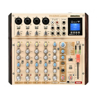Phonic AM8GE mikser analogowy z interfejsem USB, menu PL, odtwarzaczem (USB/SD) MP3, WAV, FLAC i Bluetooth