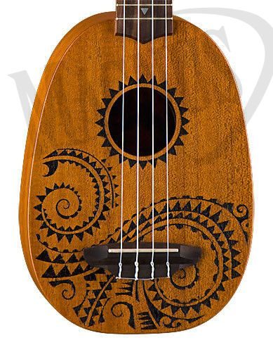 Luna Mahogany Tattoo Soprano Pineaple - ukulele sopranowe ukulele