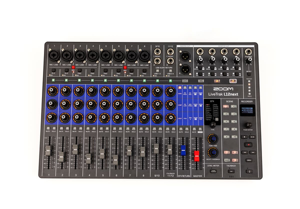 Zoom LiveTrak L12Next - mikser i rejestrator do muzyki, streamingu i podcastów