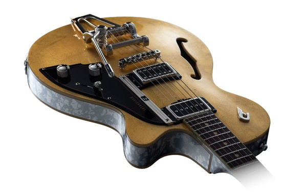 Duesenberg Starplayer TV 25th Anniversary Gold Leaf gitara elektryczna, edycja limitowana
