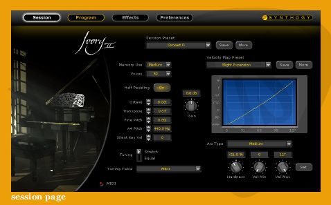 Synthogy Ivory II Grand Pianos Upgrade oprogramowanie studyjne