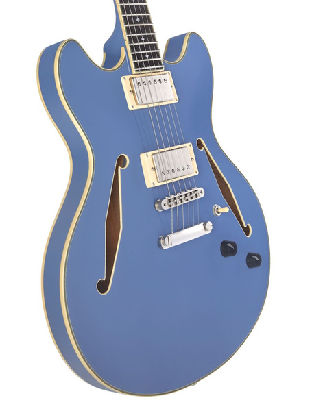 D'Angelico Excel DC Tour Solid Slate Blue gitara elektryczna