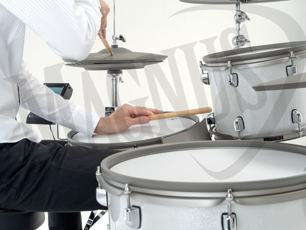 EFNOTE 7 Standard White Sparkle perkusja elektroniczna