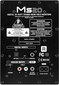 Behringer MS20 [para] aktywny monitor studyjny