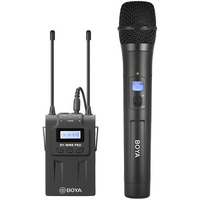 BOYA BY-WM8 PRO-K3 bezprzewodowy zestaw, bezprzewodowy mikrofon doręczny (z nadajnikiem) oraz odbiornik