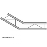 Duratruss DT 22 Odcinek 1m kąt 135 stopni konstrukcja aluminiowa