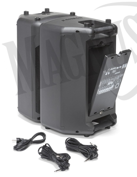 Samson XP1000B zestaw nagłośnieniowy z wbudowanym interfejsem Bluetooth, 2 x 500W klasa-D, 2x10" LF + 1HF, mikser 4xMIC/LINE, 2xSTEREO JACK/RCA